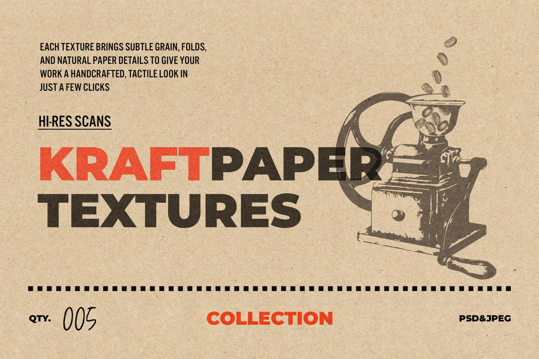 Gray Kraft Overlay Textures