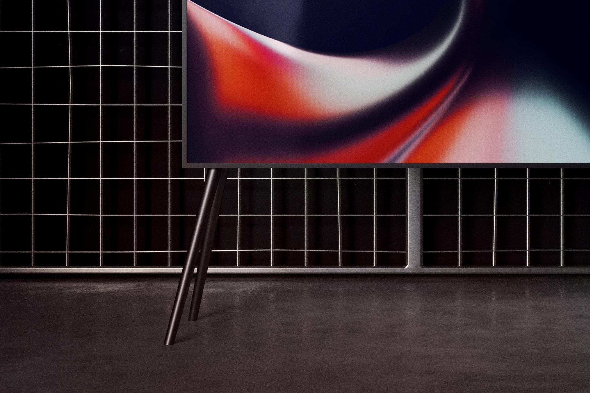 Industrial TV Screen Mockup