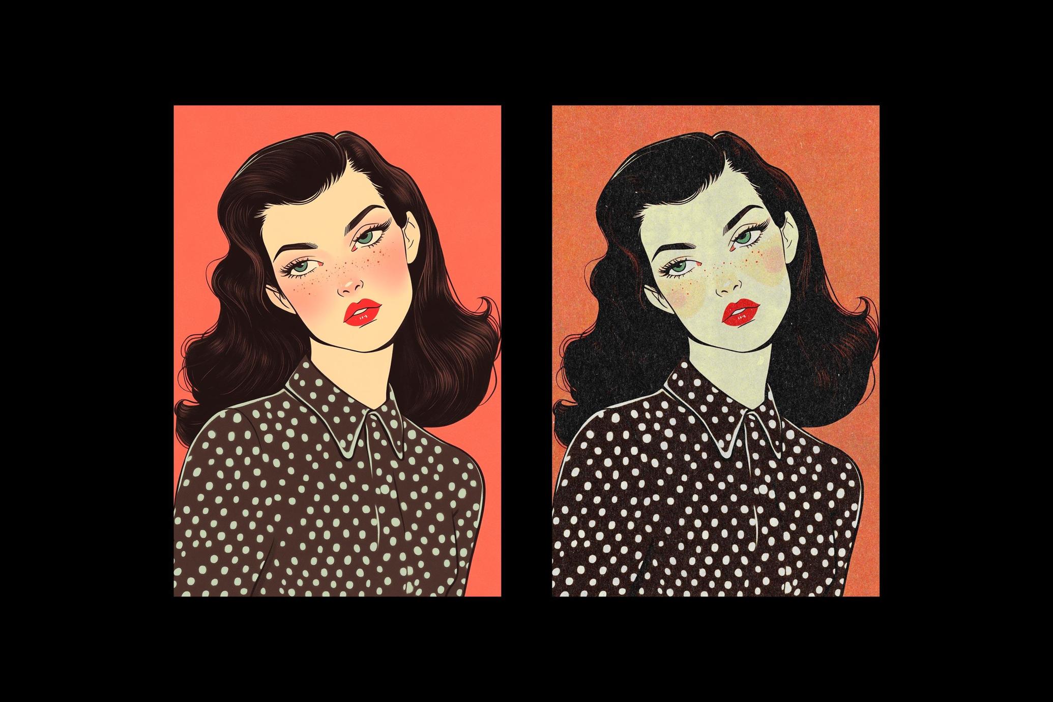 Retro Kraft Print Effect