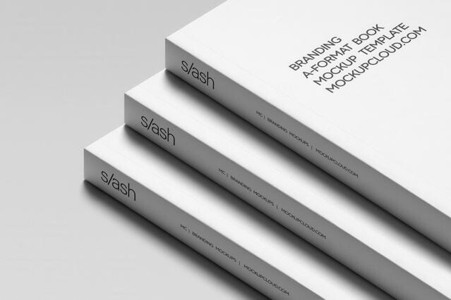 Stacked Books Mockup