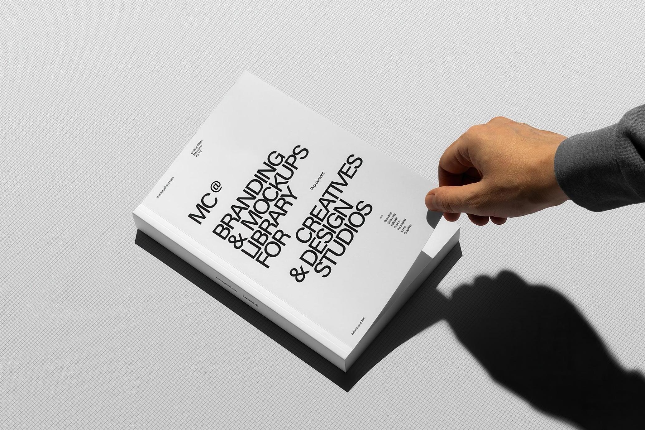 Softcover Book Mockup Scene