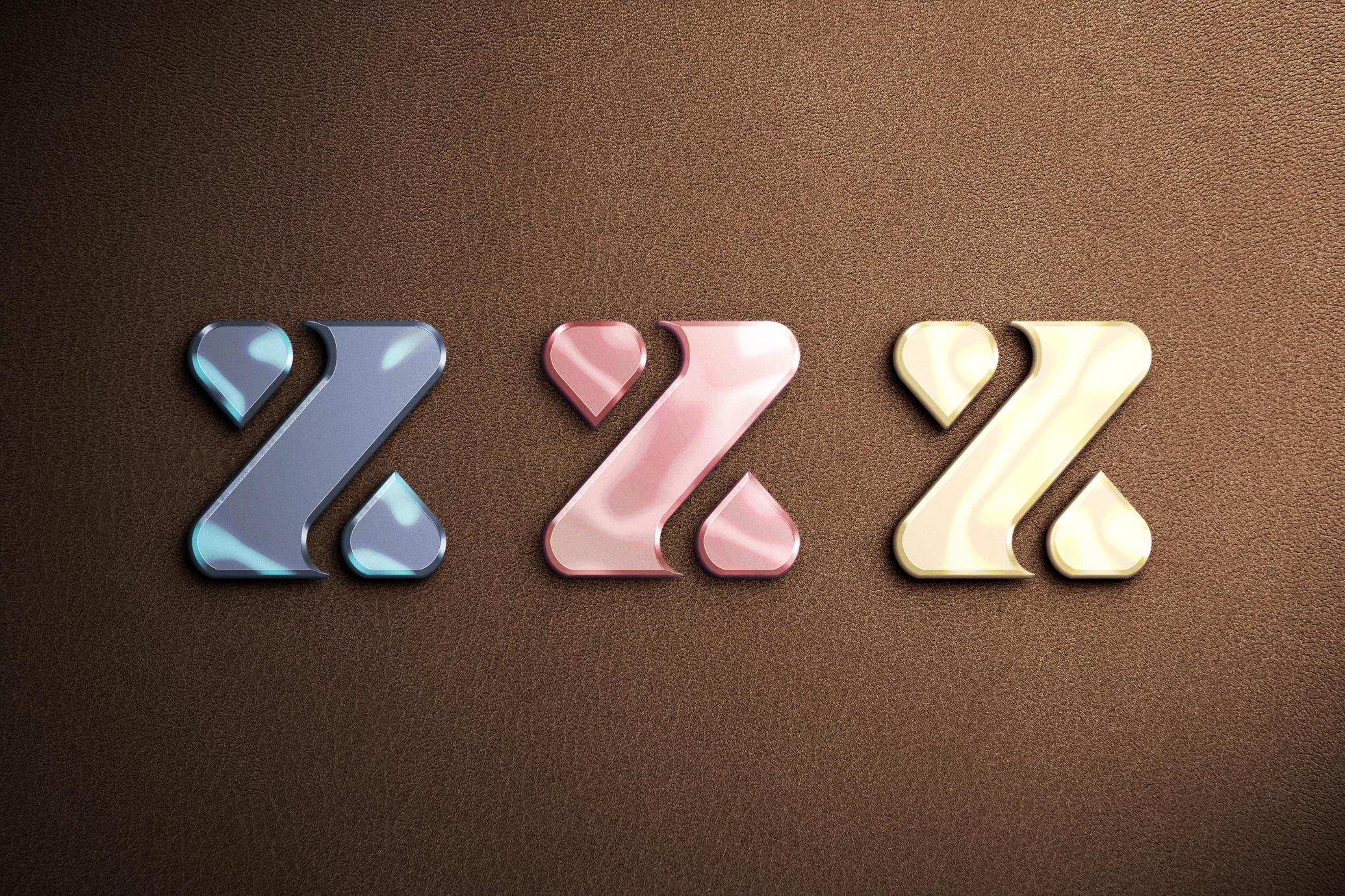 Shining Metal Logo Mockup