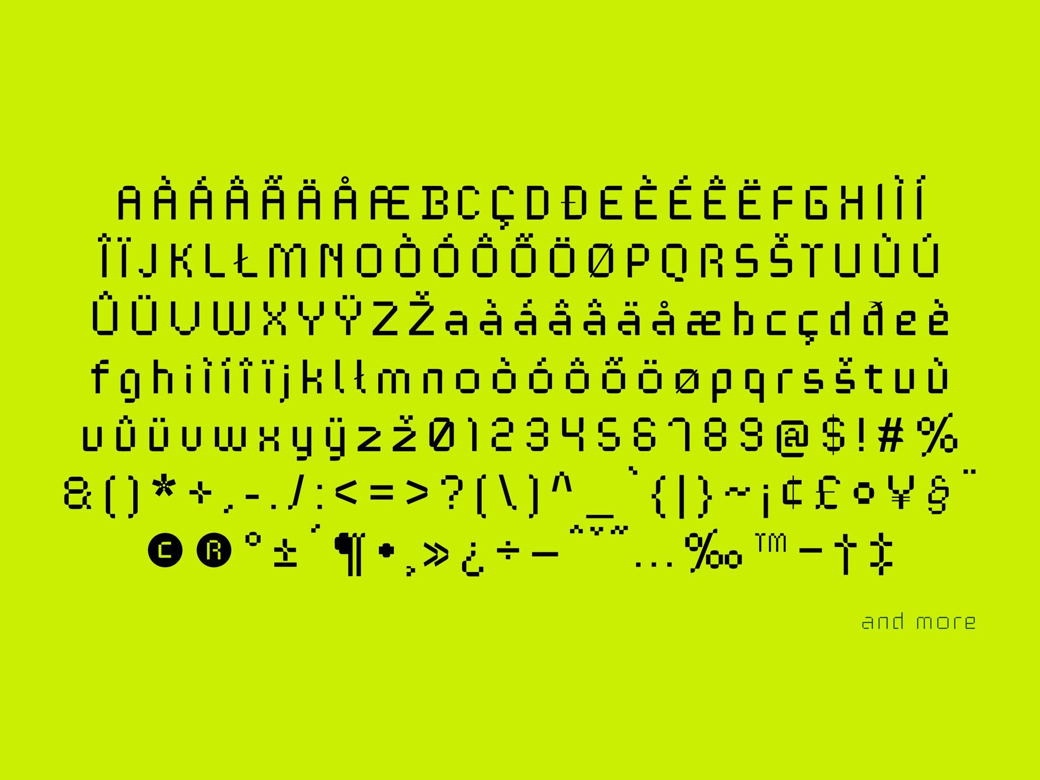 TEKNOLOG Digital Font
