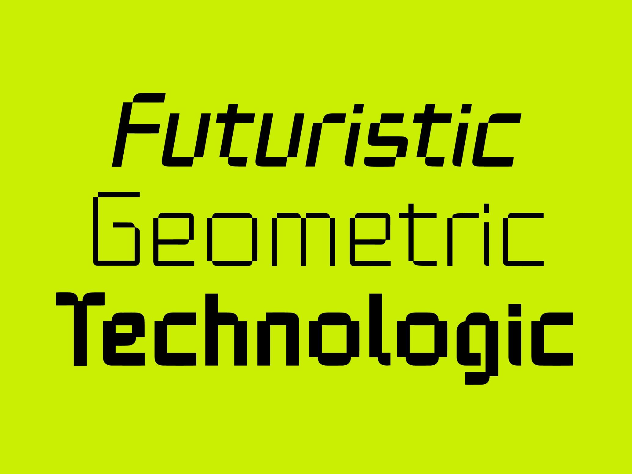 TEKNOLOG Digital Font