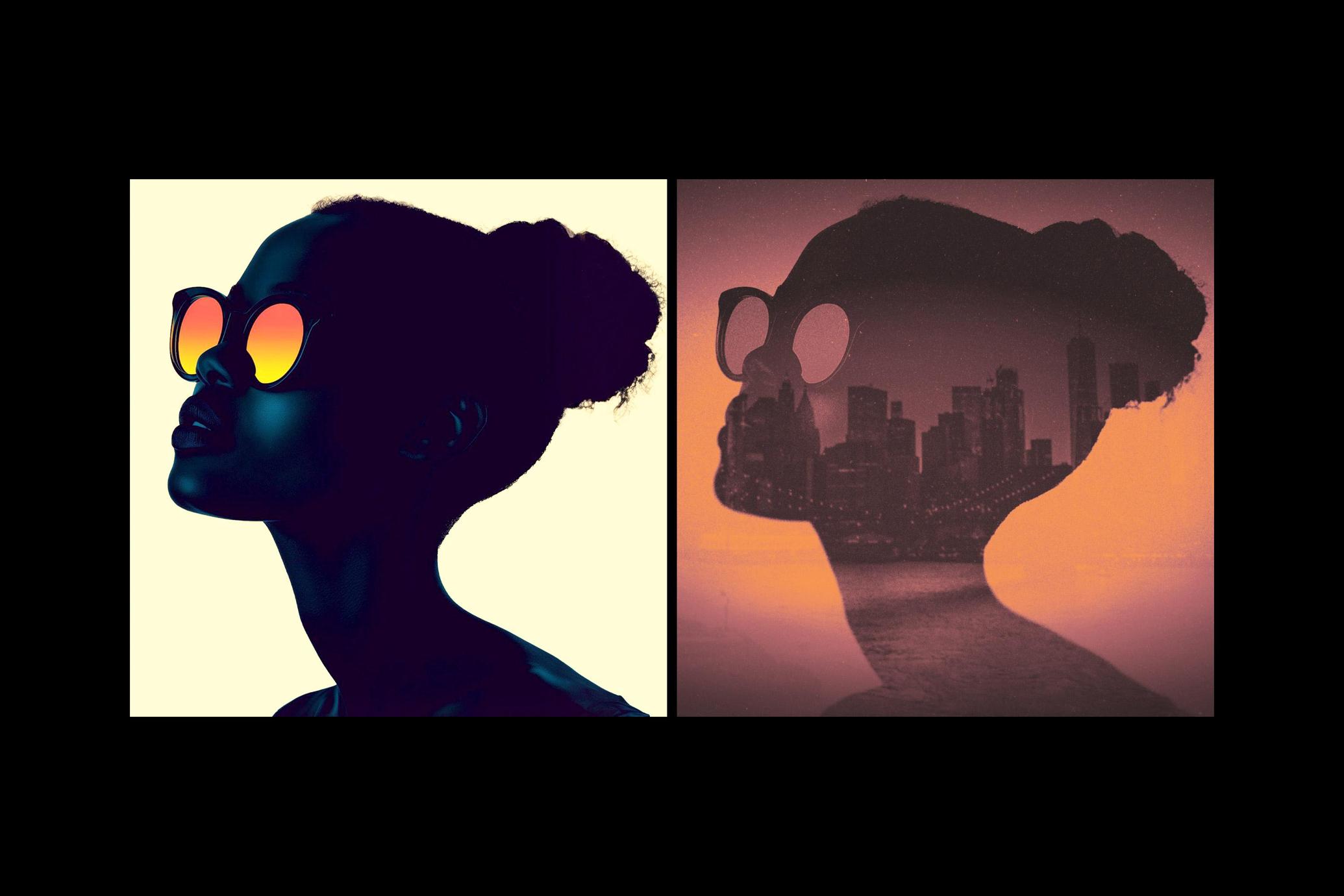 Duotone Double Exposure Effect