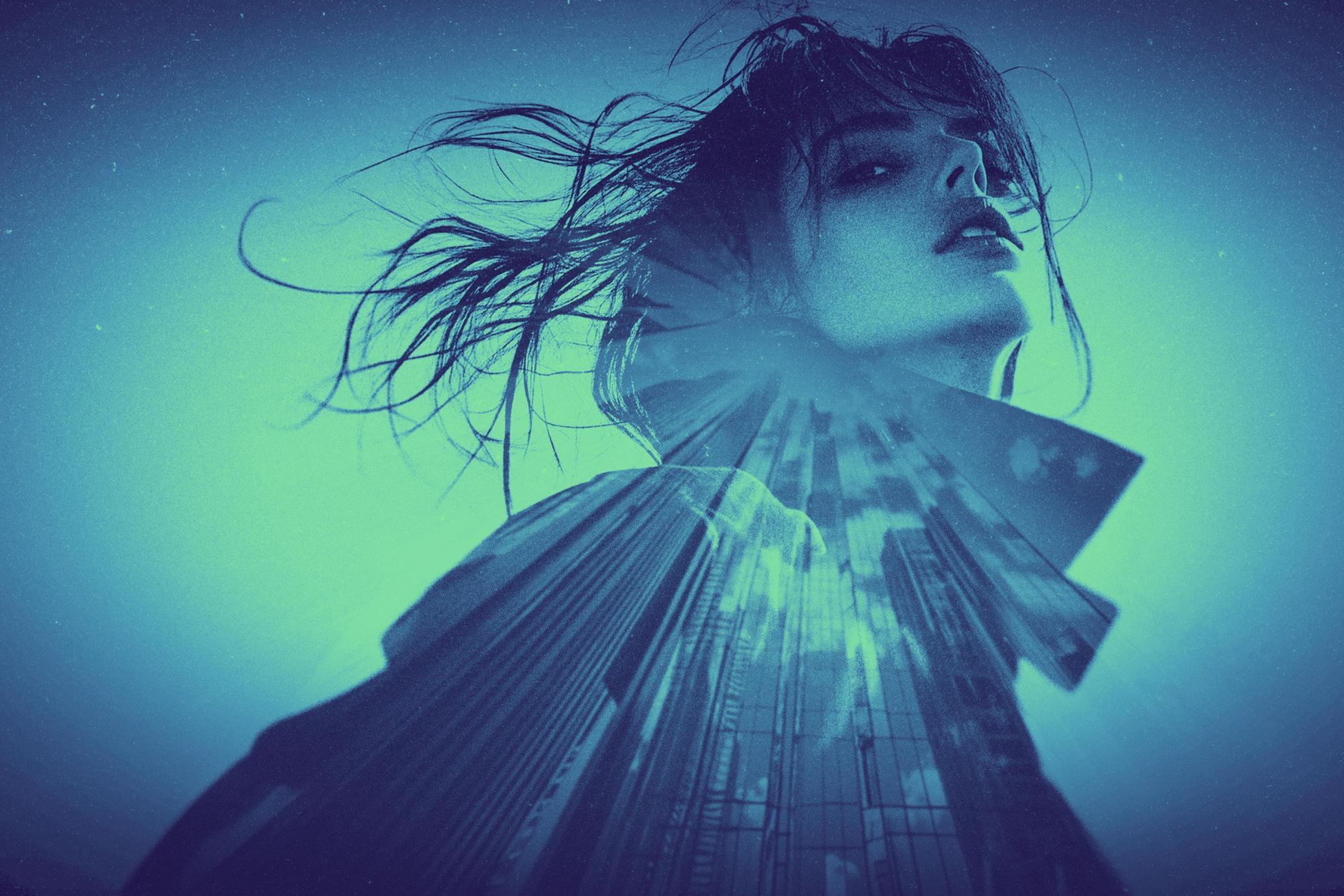 Duotone Double Exposure Effect