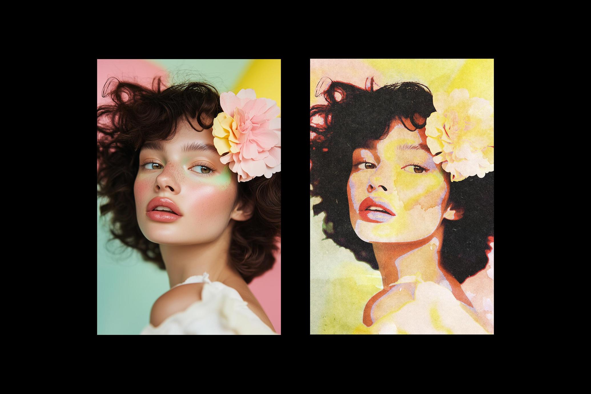 Watercolor Paint Photo Effect