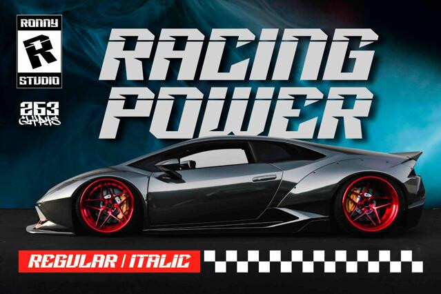 Racing Power — Sports Font