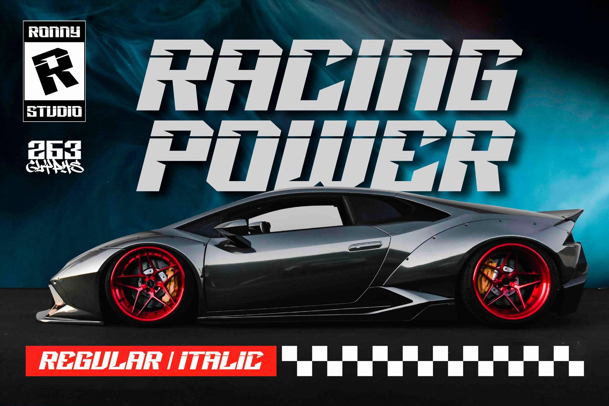 Racing Power — Sports Font