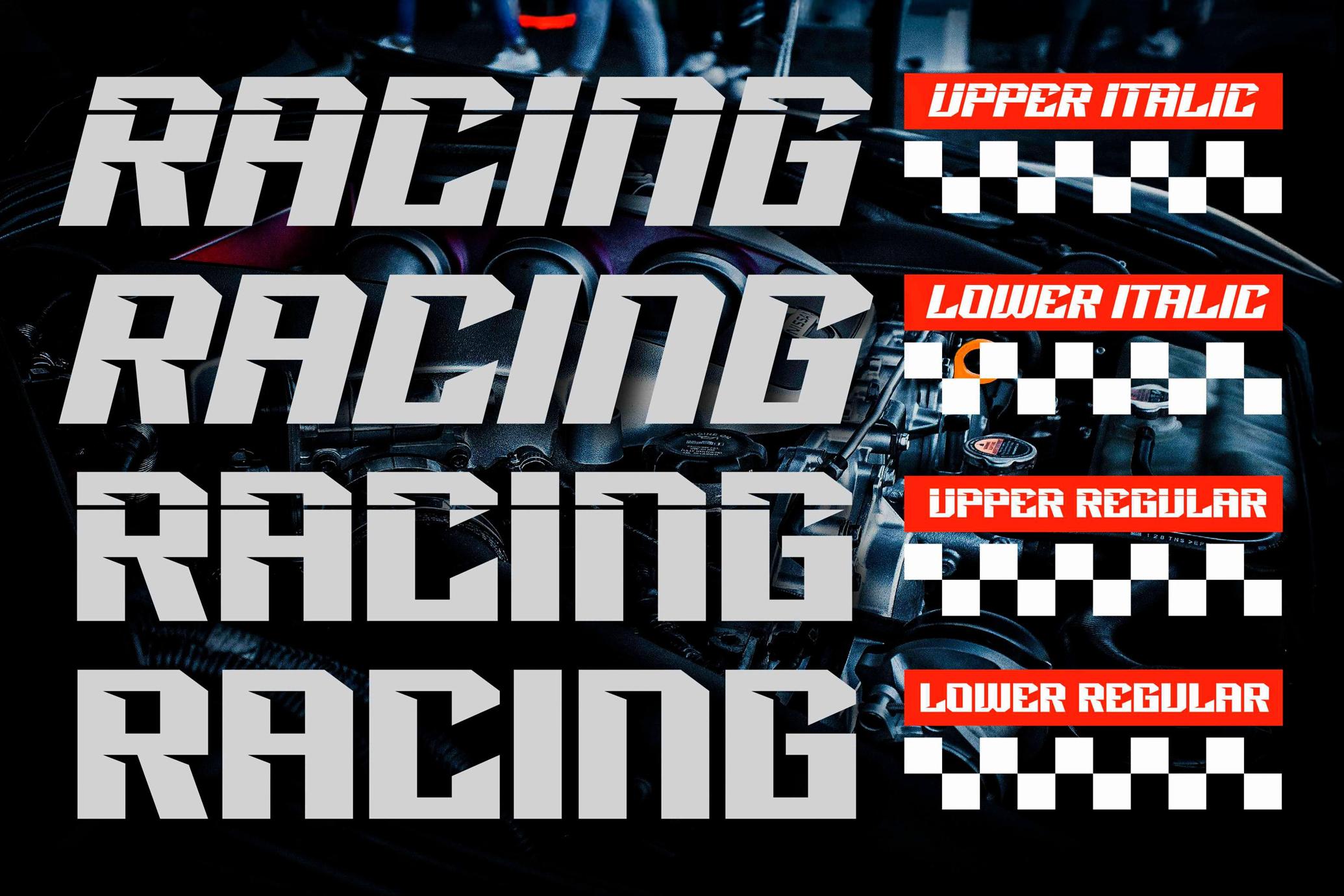 Racing Power — Sports Font