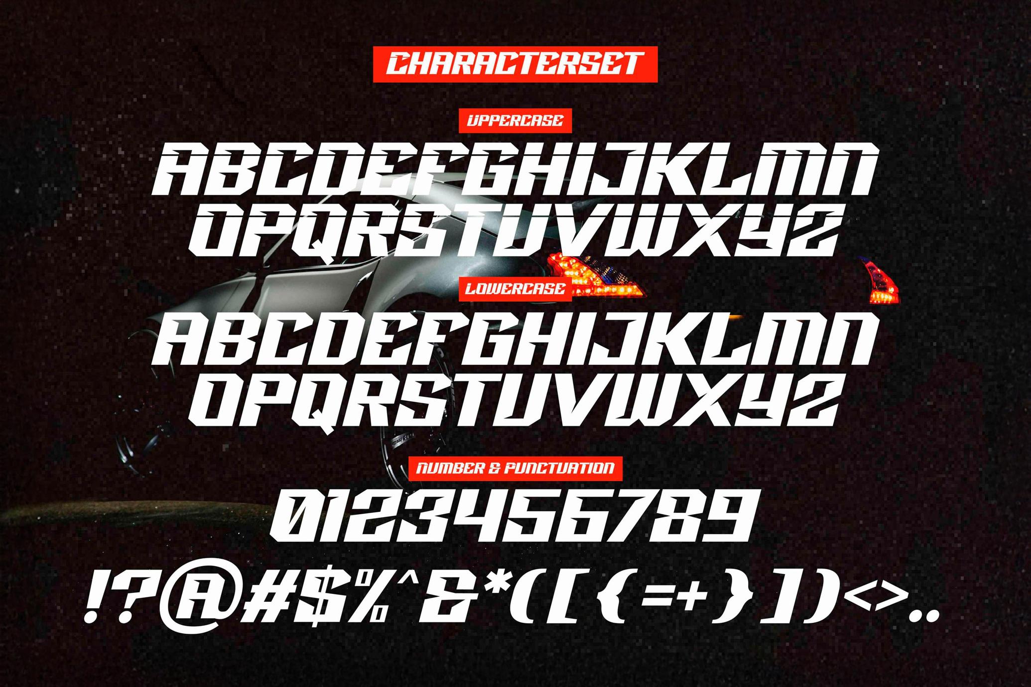 Racing Power — Sports Font
