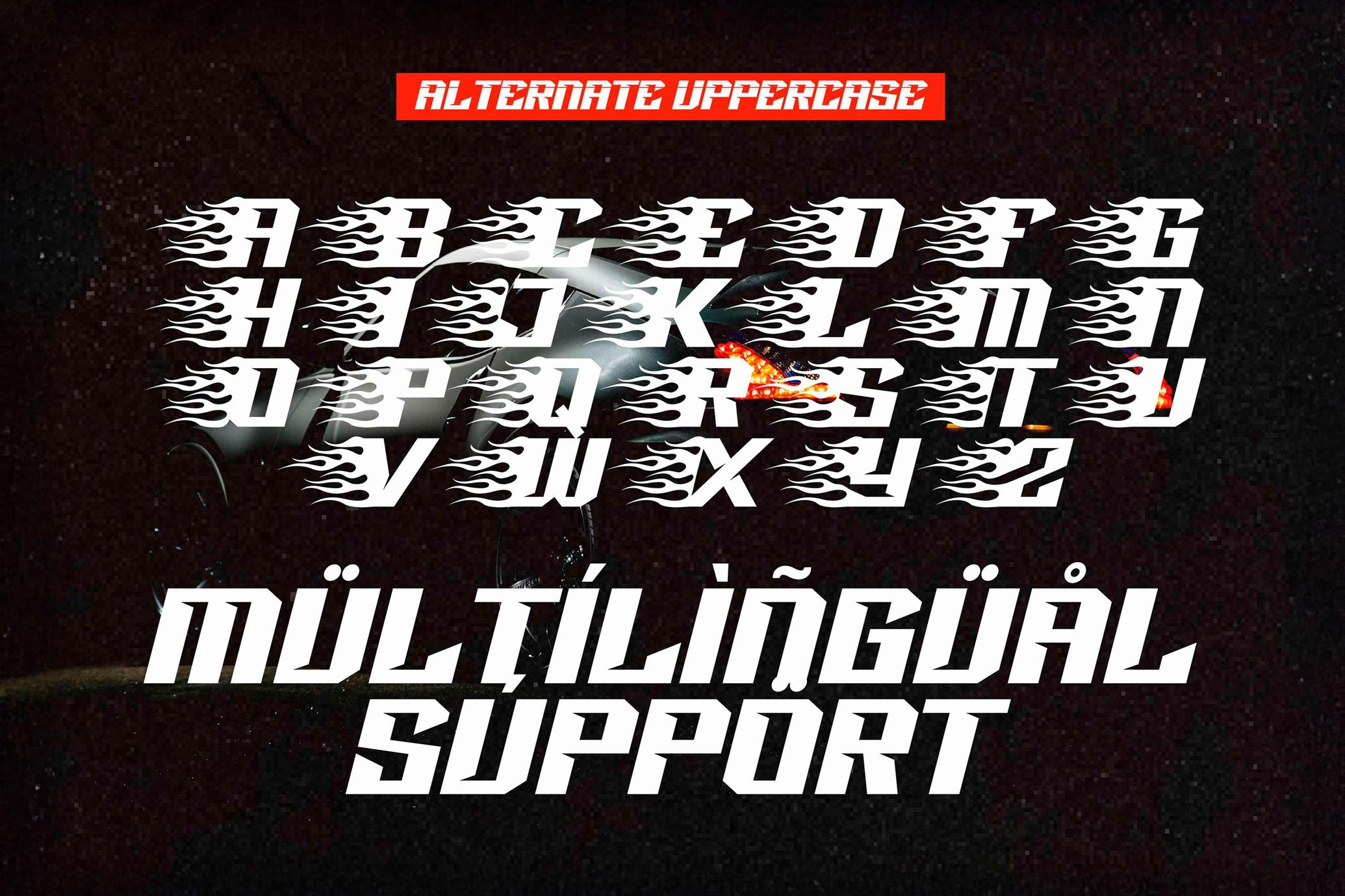 Racing Power — Sports Font