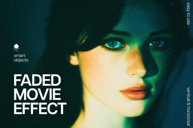 Faded Movie Photo Template