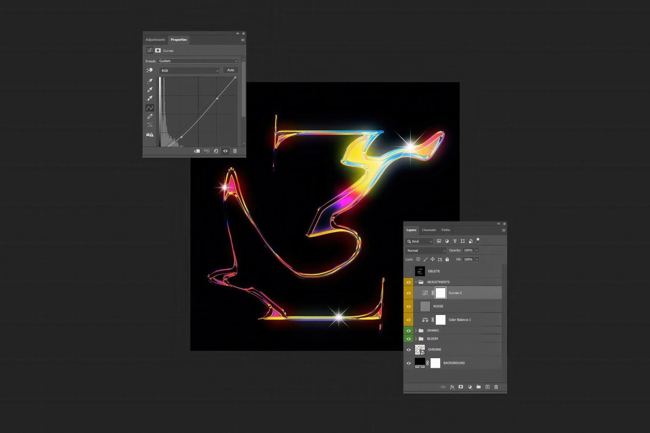 Chrome Text Template
