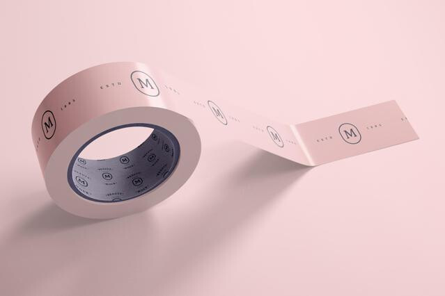 Packaging Tape Roll Mockup