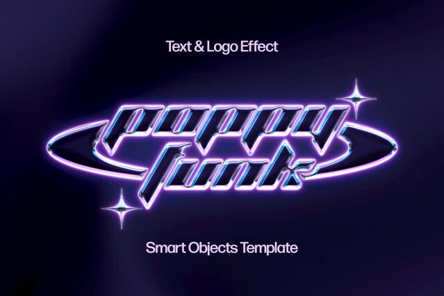 Shining Chrome Text & Logo Effect