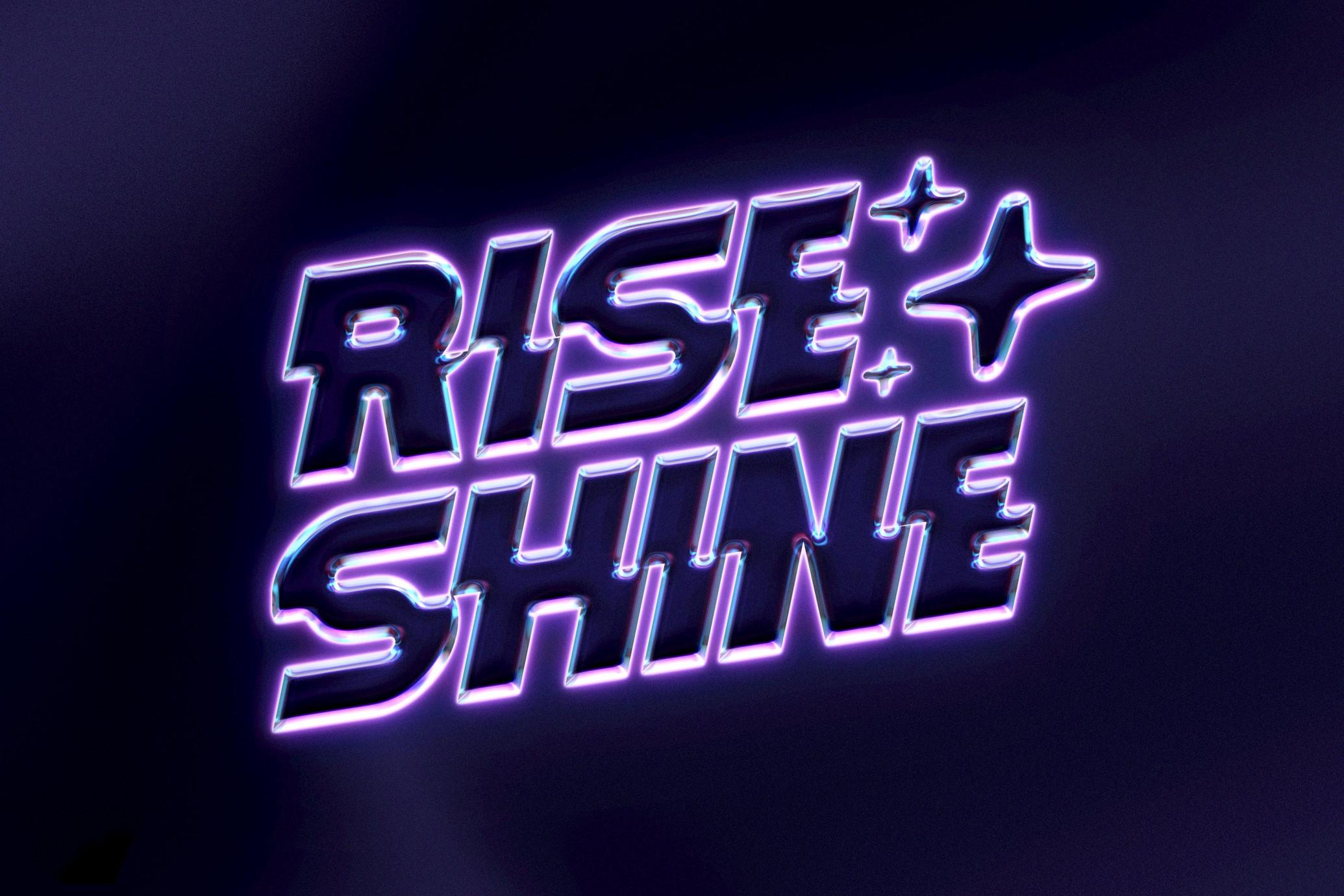 Shining Chrome Text & Logo Effect