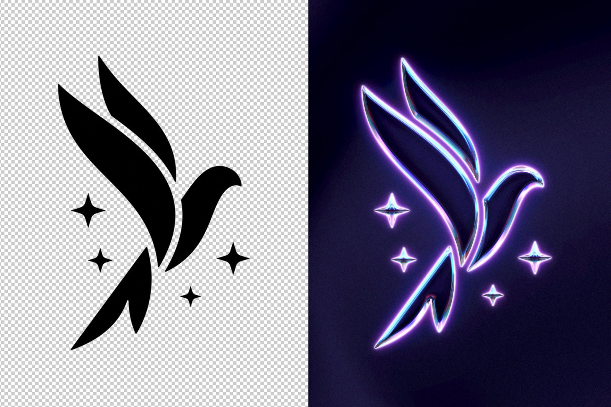 Shining Chrome Text & Logo Effect