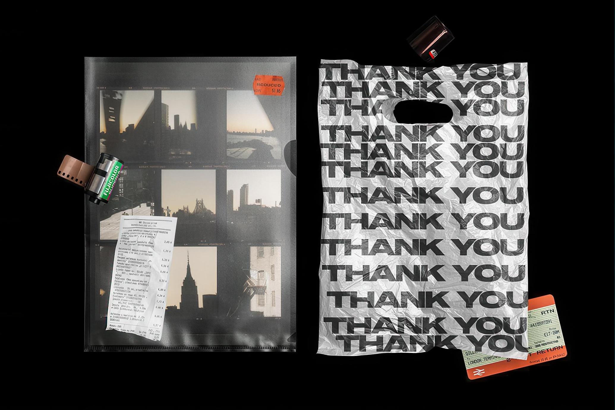 The 90s Analog Media Branding Mockup