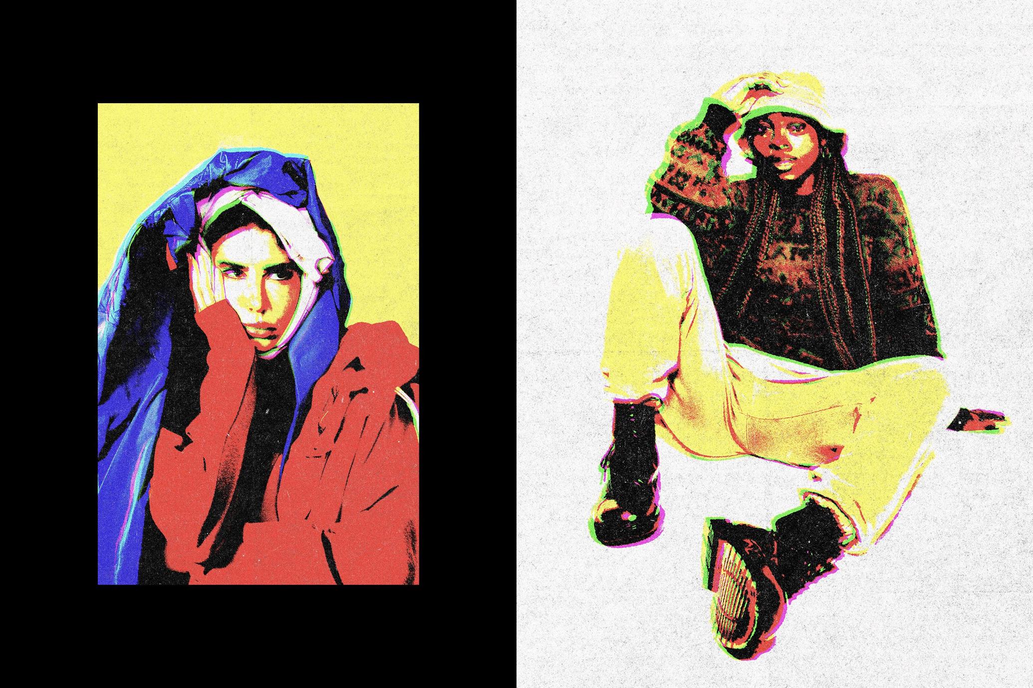 Glitch Print Photo Effect