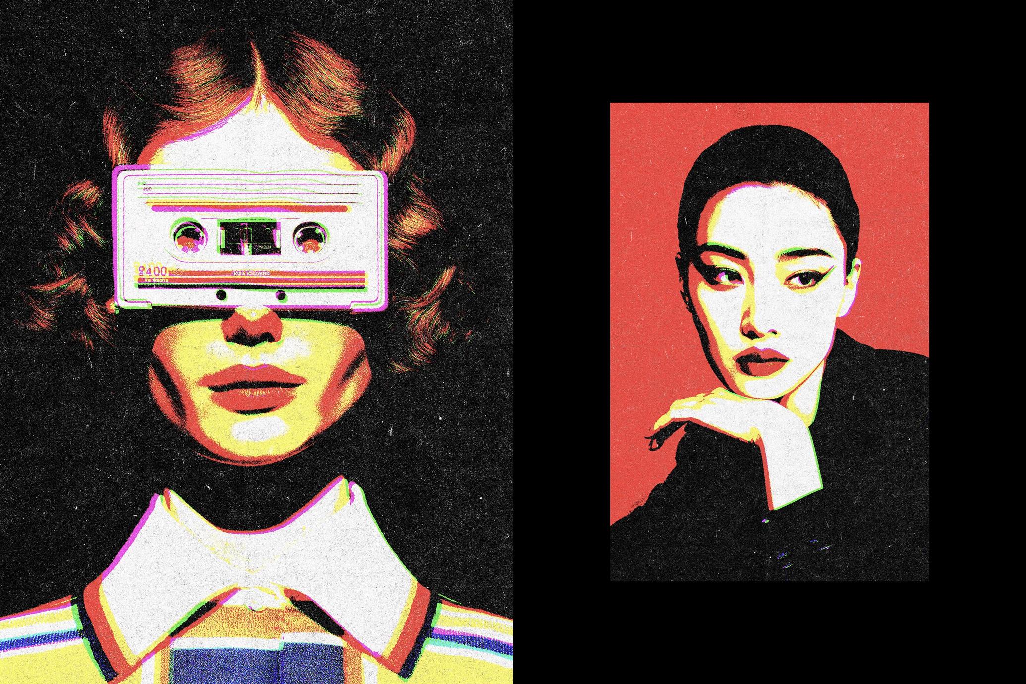 Glitch Print Photo Effect