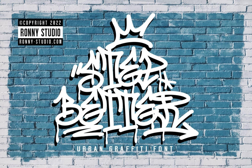 Brick Wall Graffiti Font