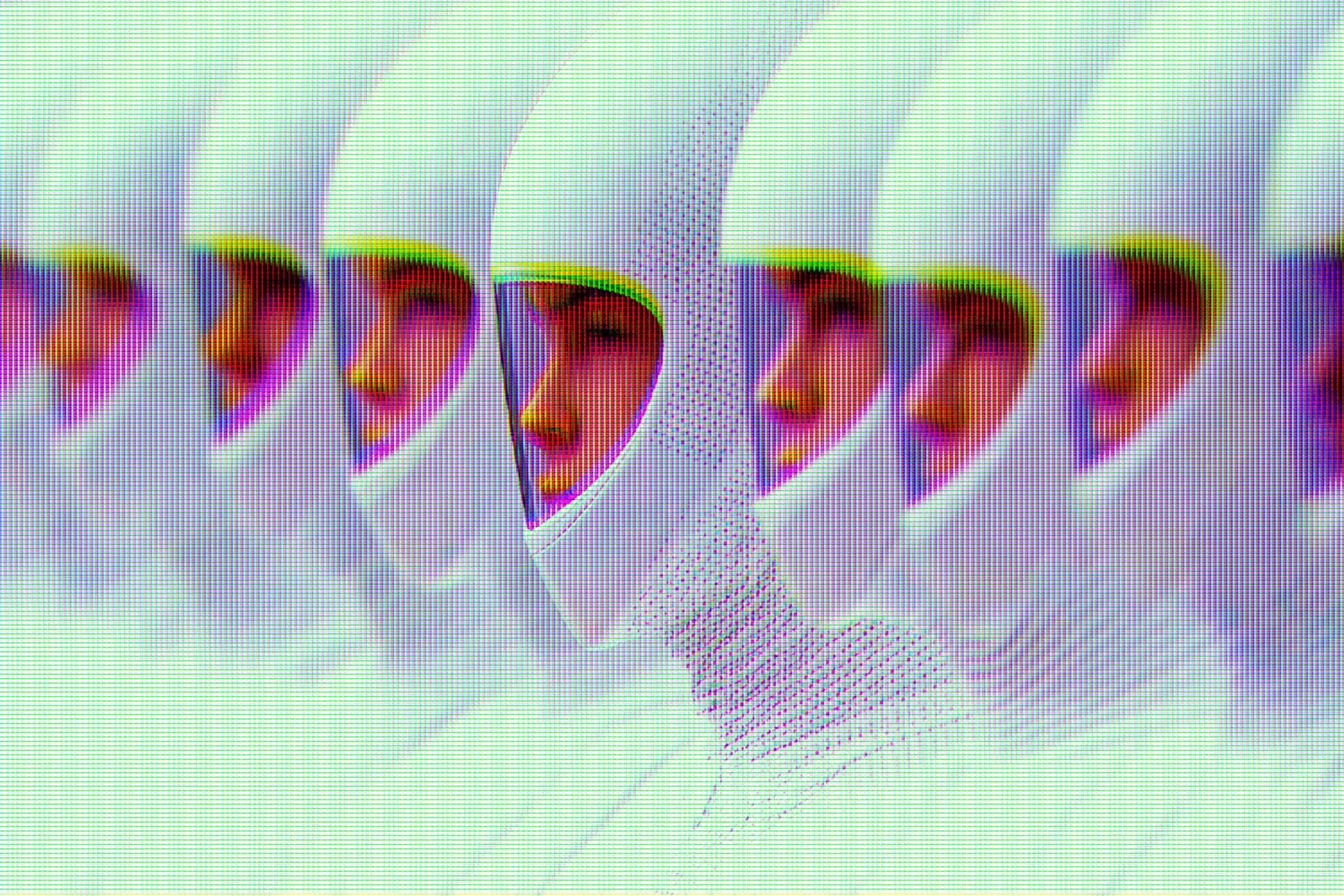 Futuristic CRT Photo Effect