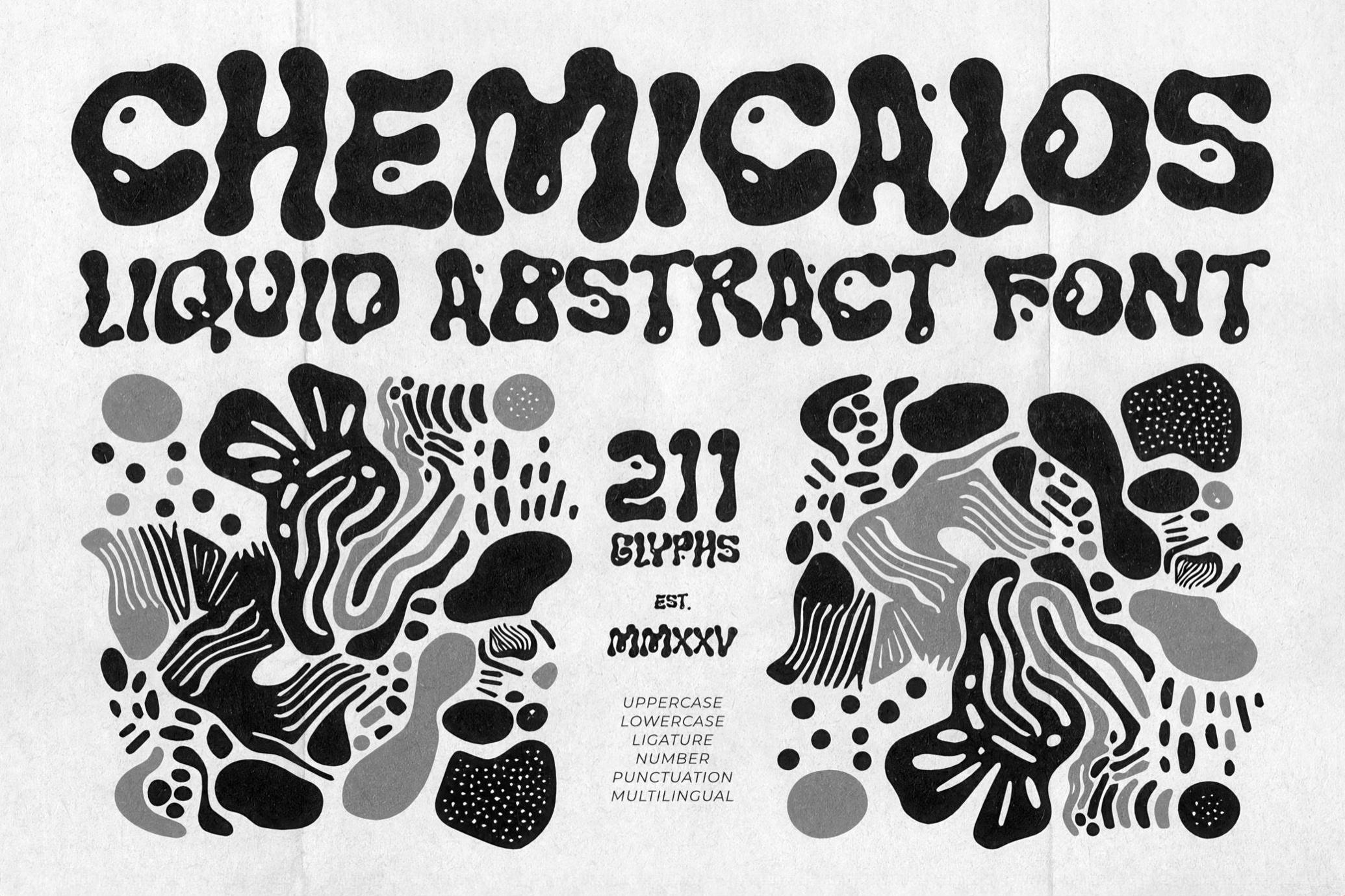 CHEMICALOS — Liquid Abstract Font