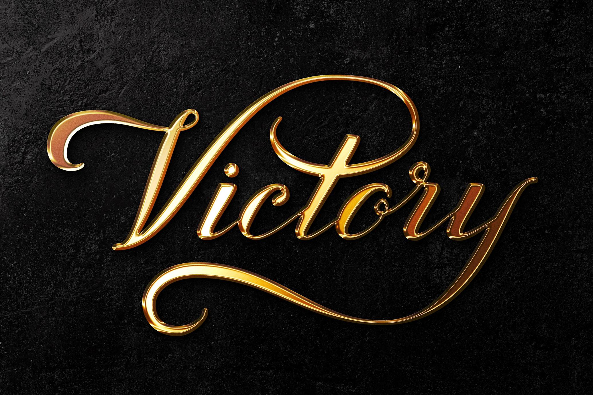 Shining Gold Text & Logo Effect