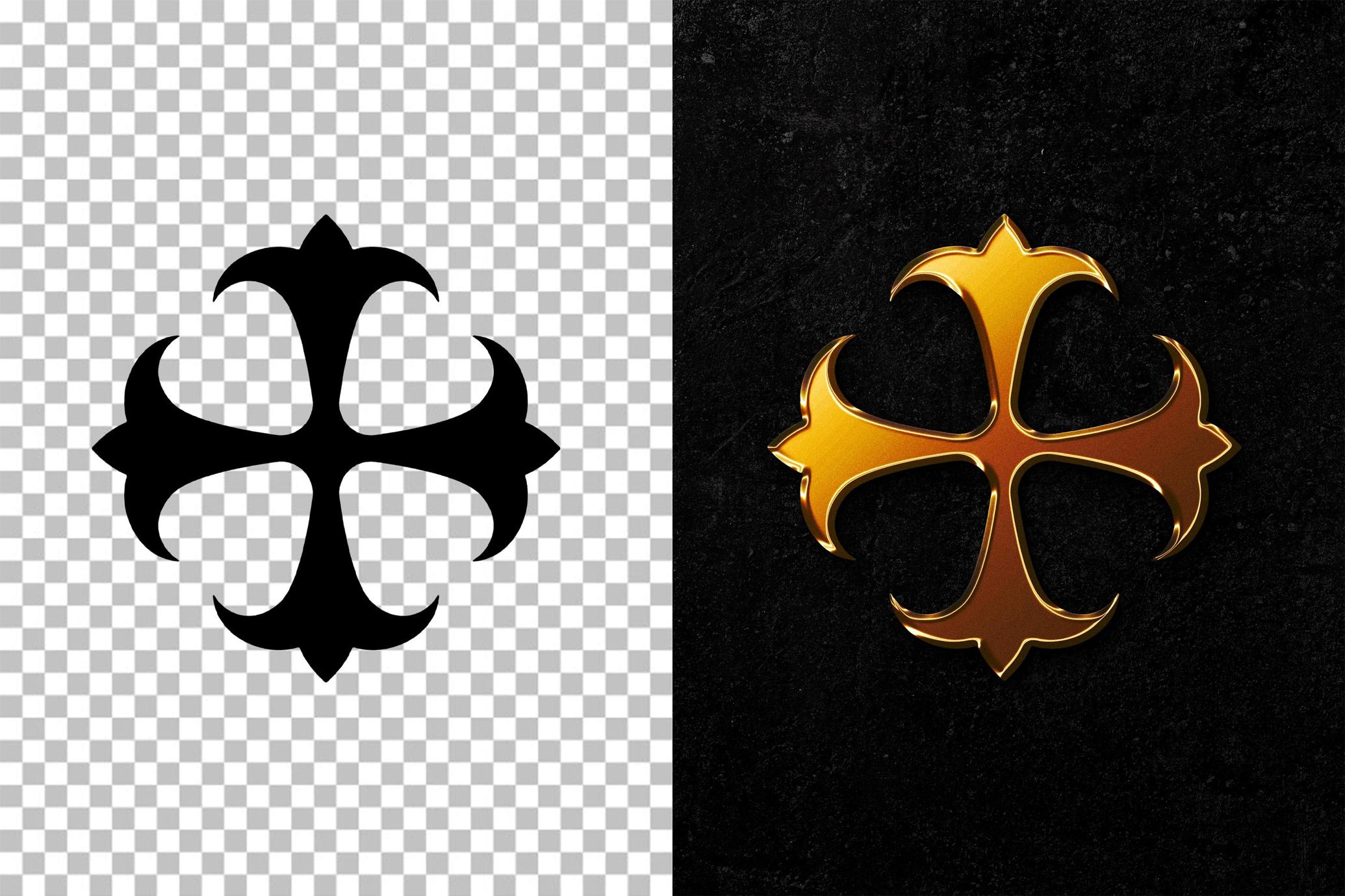 Shining Gold Text & Logo Effect
