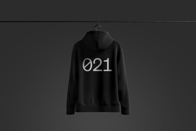 Hoodie Back Mockup