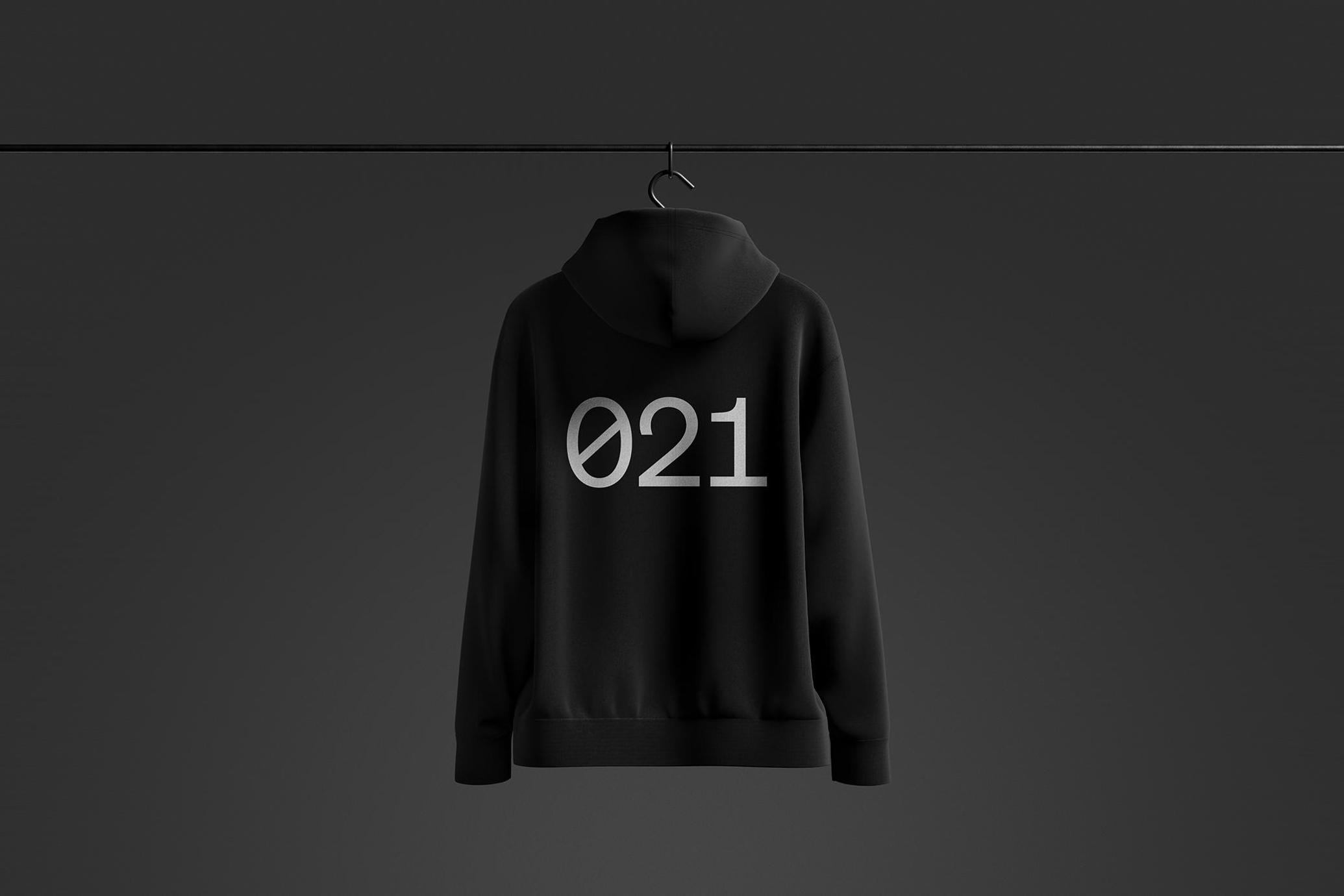 Hoodie Back Mockup
