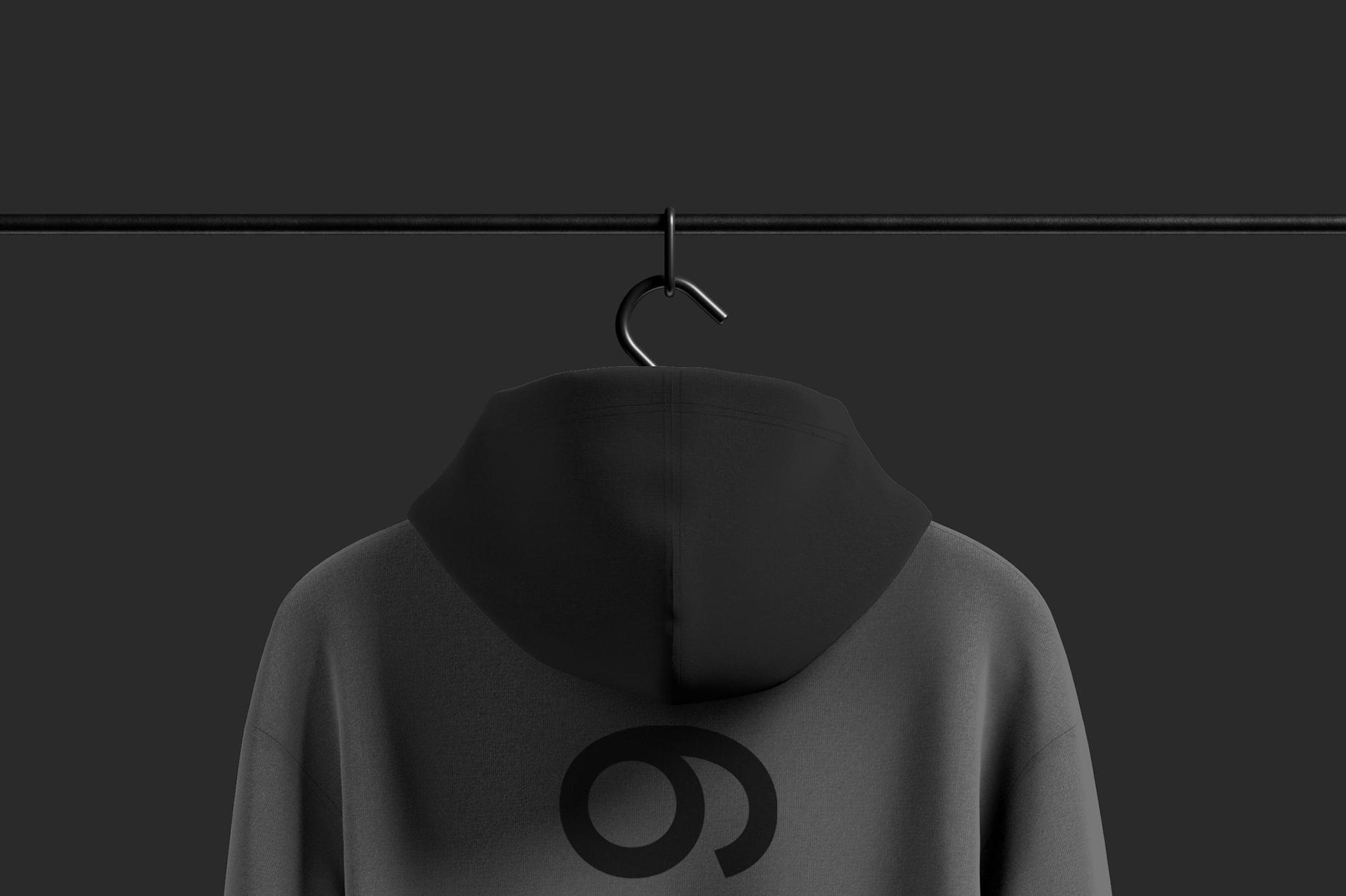Hoodie Back Mockup