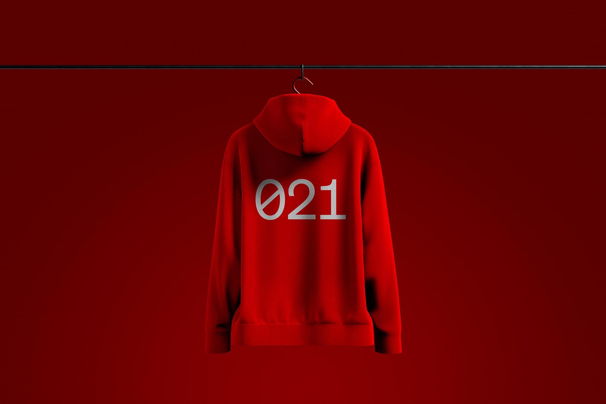 Hoodie Back Mockup