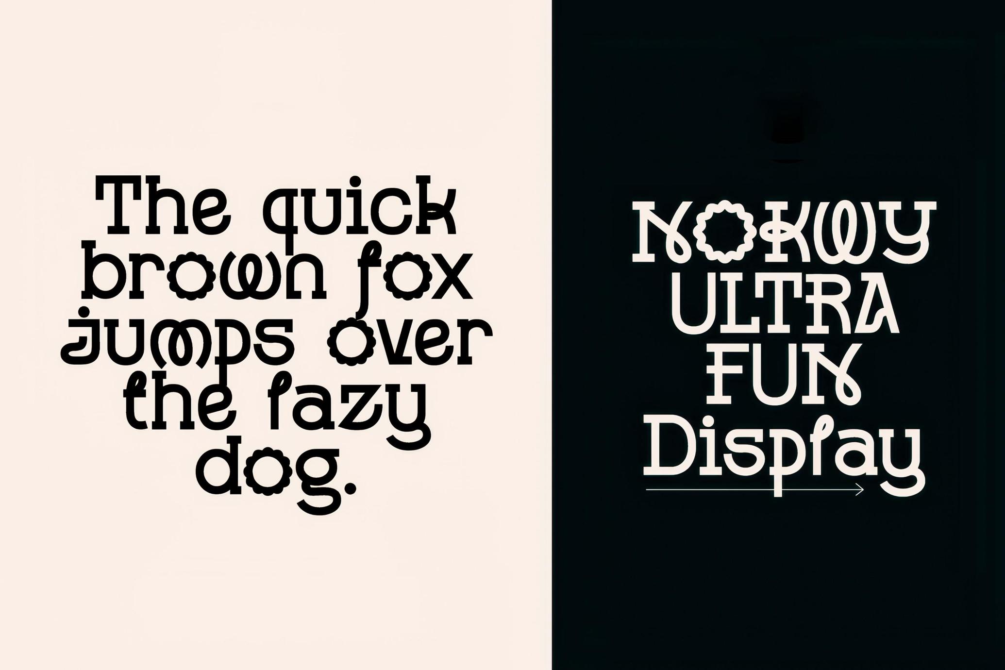 Nokwy | Ultra Fun Display Font