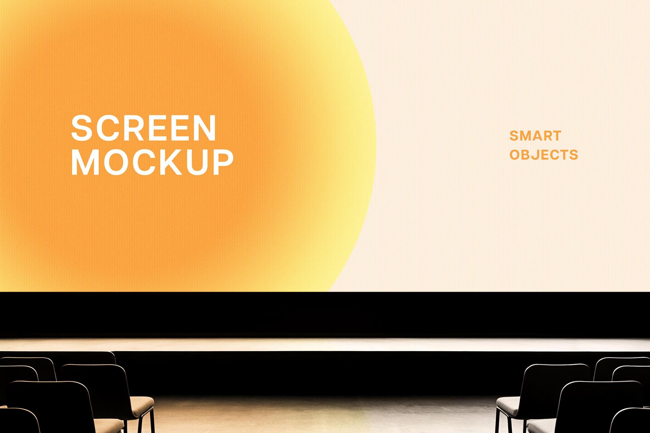21:9 Stage Screen Mockup