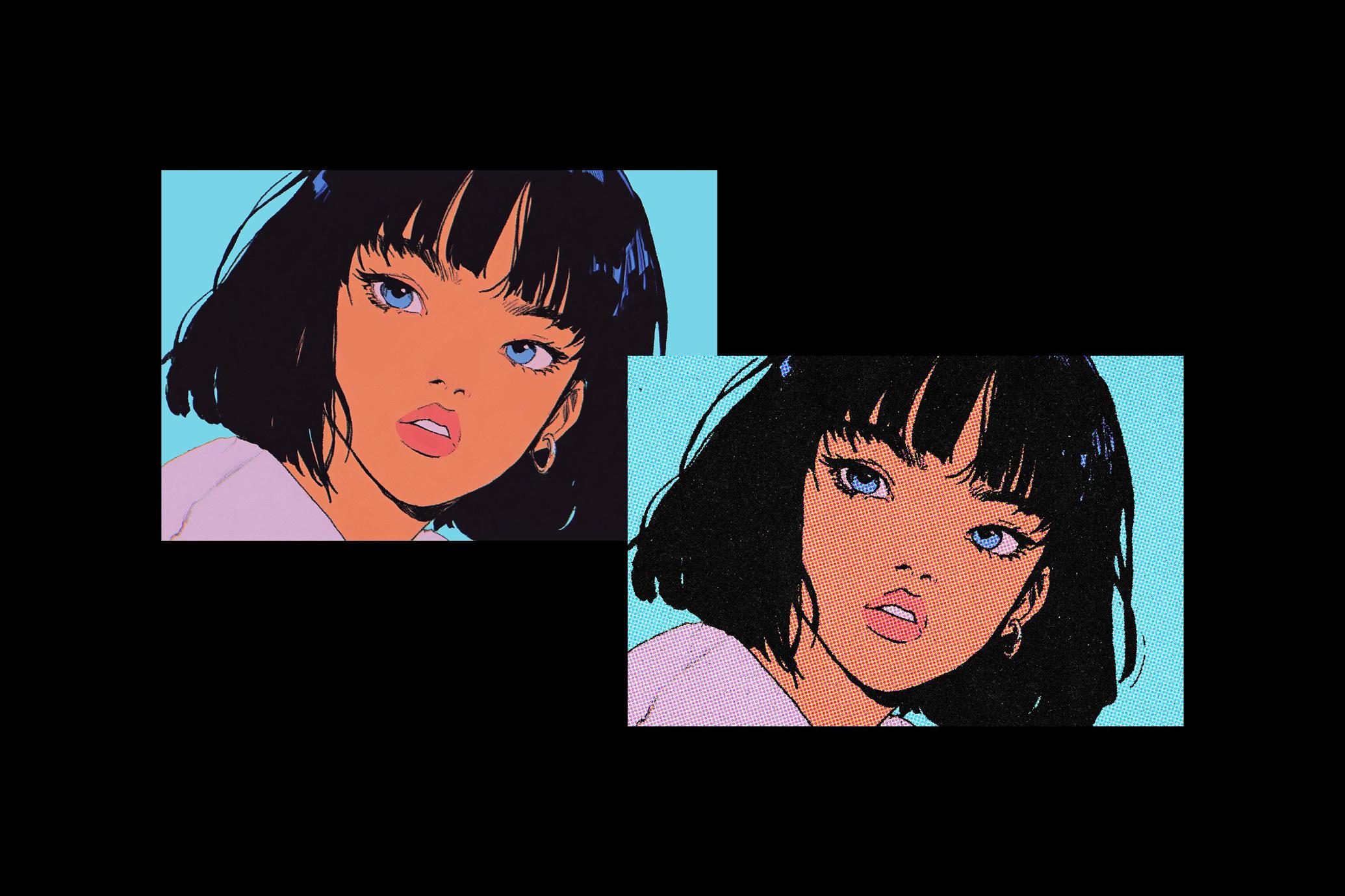 Halftone Print Effect