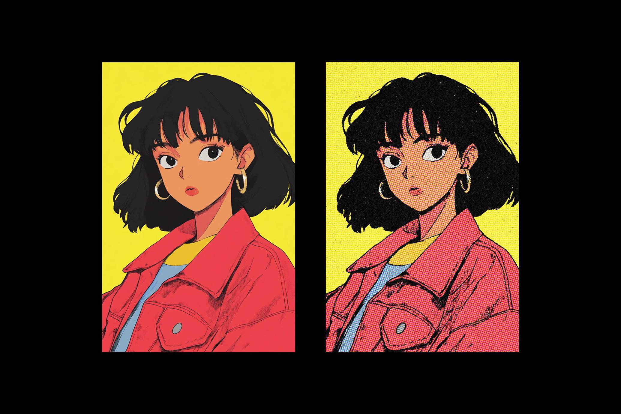 Halftone Print Effect
