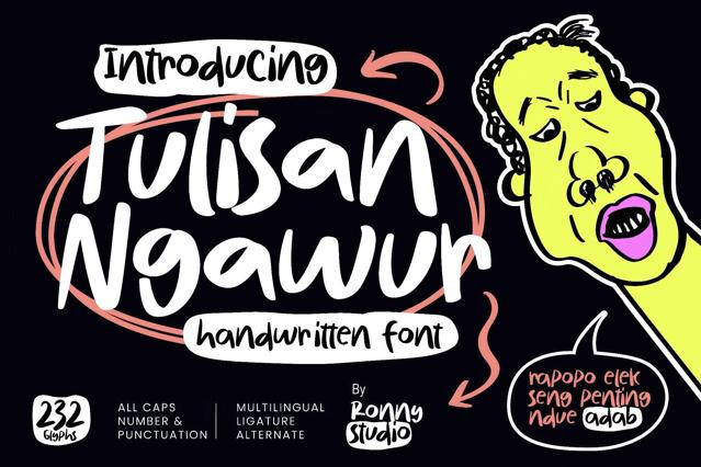 Tulisan Ngawur — Handwritten Font