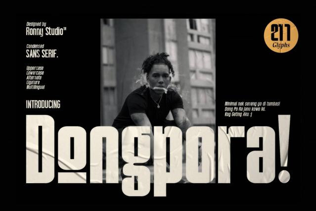 Dongpora — Condensed Sans Serif