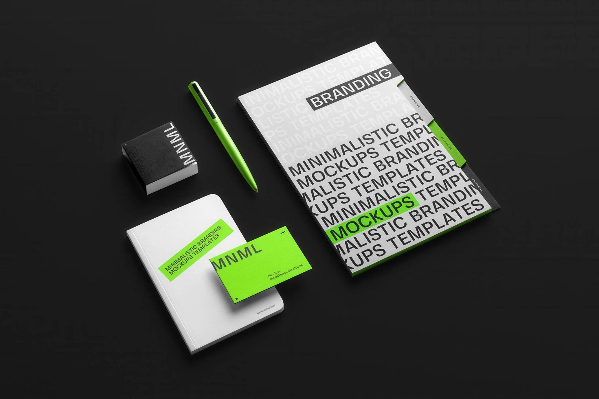 MNML Branding Stationery Mockup