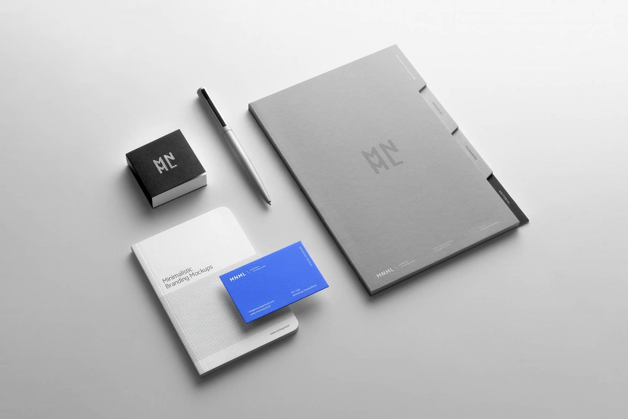 MNML Branding Stationery Mockup