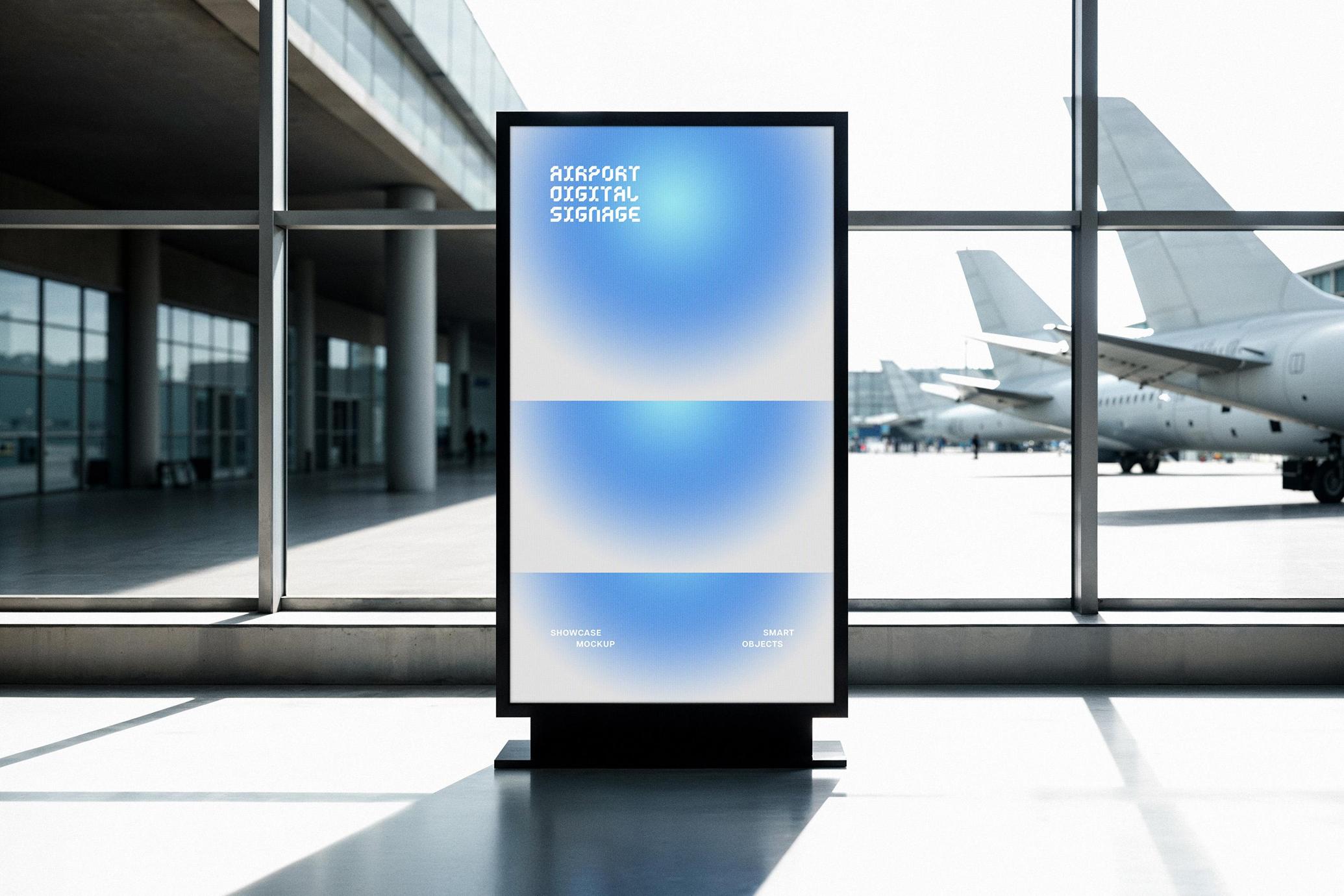 Airport Digital Screen Mockup