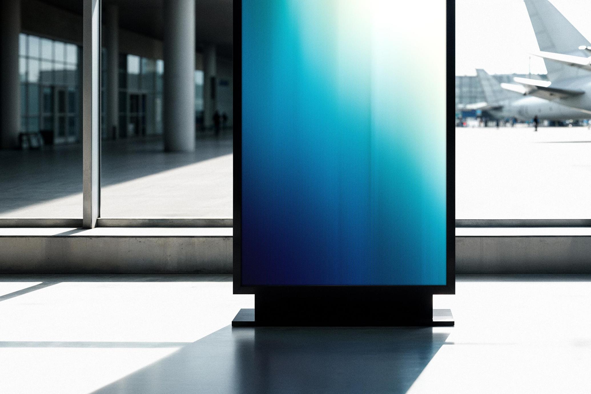 Airport Digital Screen Mockup