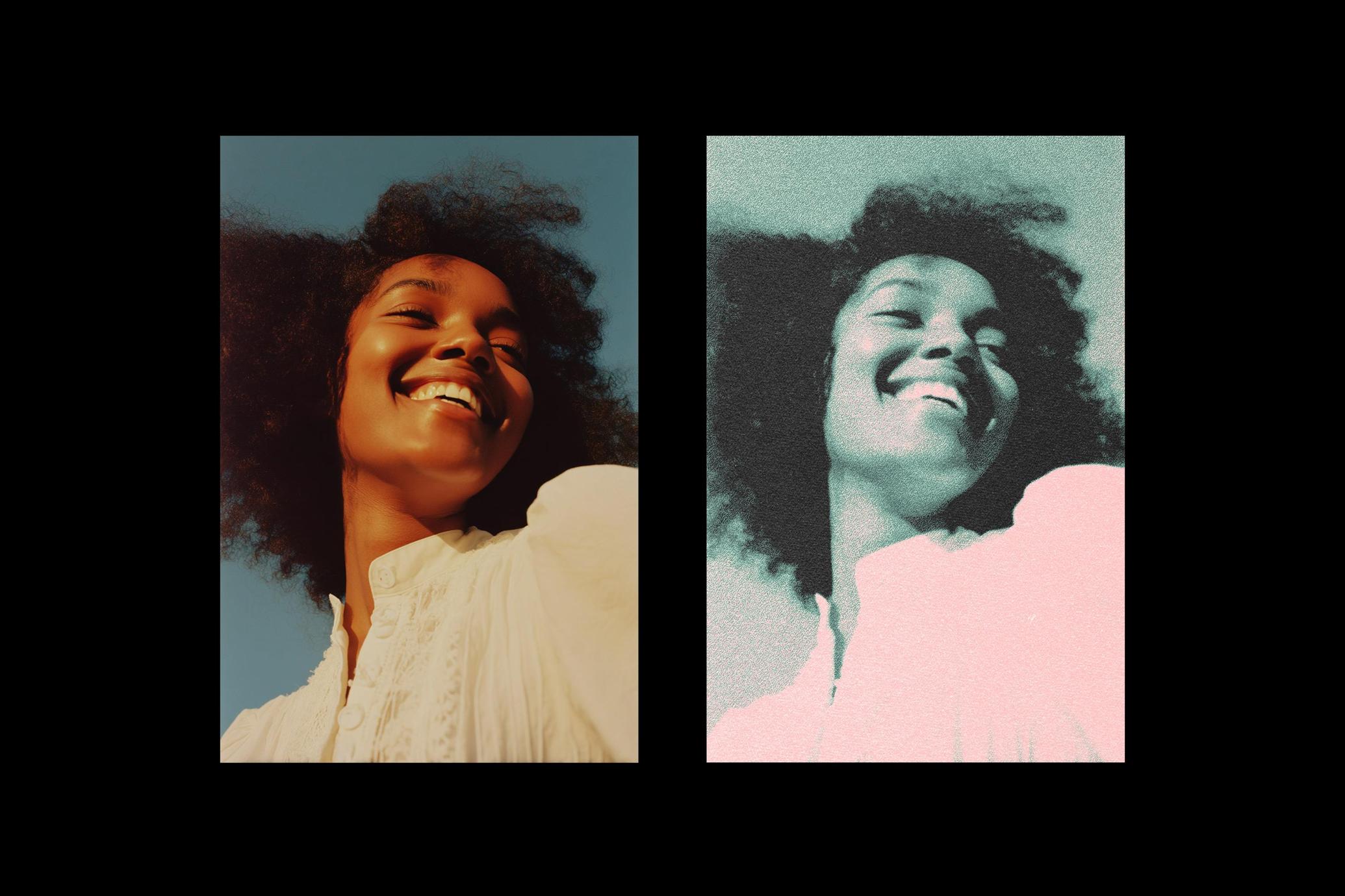 Halftone Risograph Effect