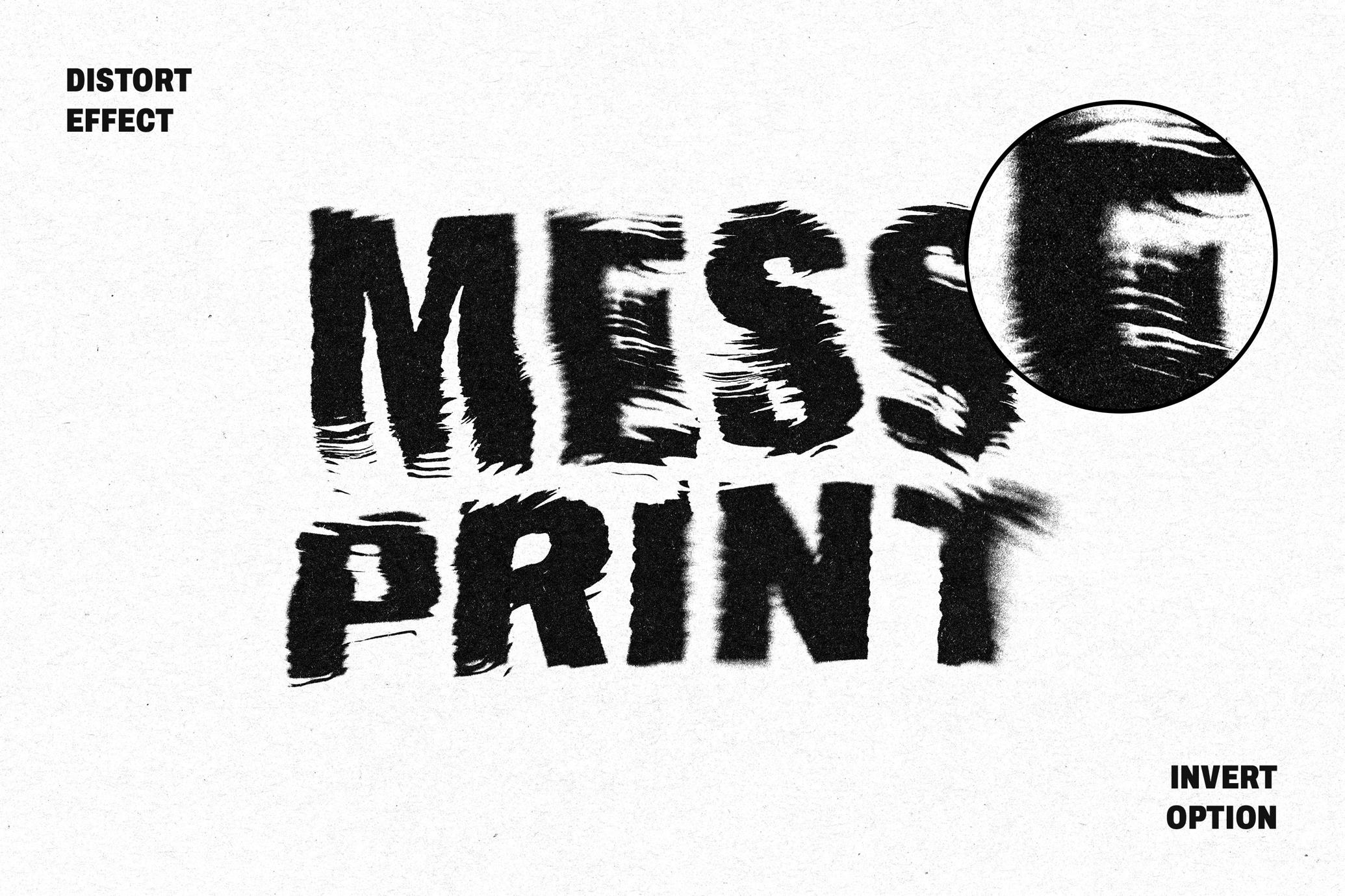 Distort Print Text & Logo Effect