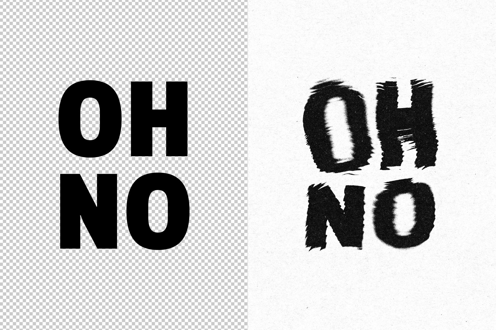 Distort Print Text & Logo Effect