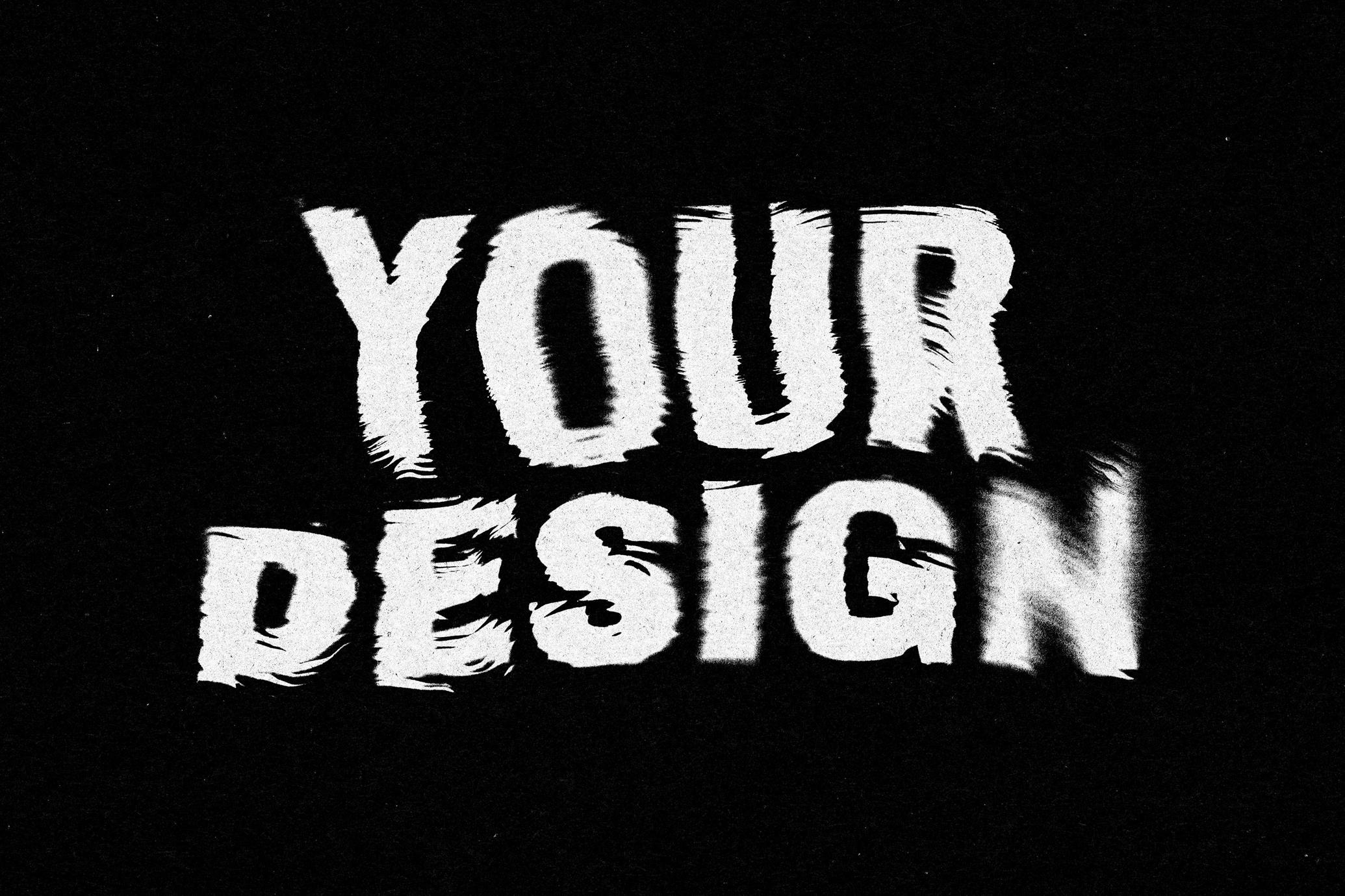 Distort Print Text & Logo Effect