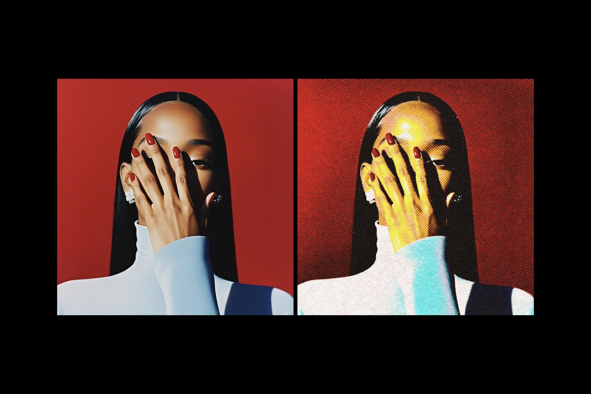 Retro Postcard Photo Effect