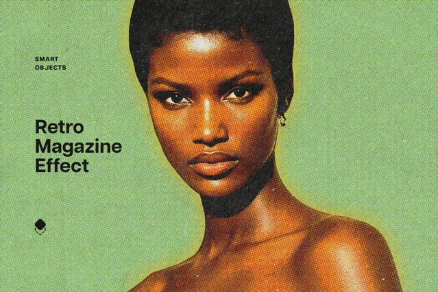 Retro Magazine Photo Effect
